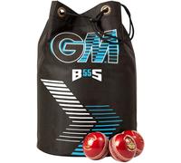 GM | Diamond Ben Stokes Ball Bag Cricket Ball Bag | Drawstring Closure | Padded Adjustable Straps for Comfort | Capacity 24 Balls | Tough 600 Denier Polyester | Black Grey & Blue | Gunn & Moore BS55