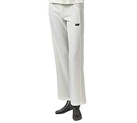 Gunn & Moore GM | Ladies Womens Cricket Trousers | Fully Elasticated Waist 2-Way Stretch Fabric 2 Pockets | Quick Drying 100 Percent Polyester | Cream Off White with GM Logo | Size 6 | Unfinished Hem