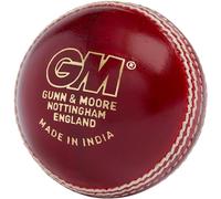 Gunn & Moore GM Leather Cricket Match Ball, Clubman Grade 1 Club, Red, Suitable for Children, Boys and Girls Aged 12 and Under, Junior - 4.69 to 5.06 oz