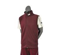 Gunn & Moore GM | Mens Cricket Performance Training Gilet | 100 Percent Polyester Jersey Anti-Pill Fleece | Elasticated Waist | GM Logo to Collar | Maroon | Medium - 38-40" Chest