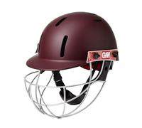 Gunn & Moore GM Purist GEO II Cricket Batting Helmet, BSI Approved, Geodesic Ultra-Strong Grille, Maroon, Senior 540 - 590 mm