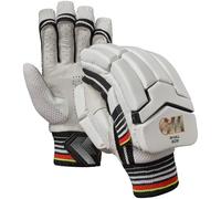 Gunn & Moore GM | Rival 505 Cricket Batting Gloves | Calf Leather Palm | Double-Sided Sweatband | Sleek Back of Hand Shape | Youths Left Handed | 1 Pair | Approx 320 g per Pair