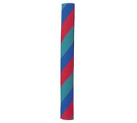 GM | Cricket Bat Grips | PATRIOT - Lord's Taverners | Soft Feel Premium Rubber for Secure Hold | Suitable for Virtually All Handle Sizes - 12" Long | 12 Pack | Red, Blue & Green Twist | Gunn & Moore