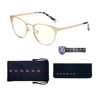 Gunnar Gaming and Computer Eyewear - Apex, Frame Colour: Gold Marble/Onyx Navy, Lens Tint: Clear (Blocks 35% Blue Light & 100% UV Light) - Blue Light Blocking Glasses - Patented lens