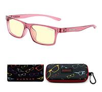 Gunnar Gaming and Computer Eyewear - Cruz Kids Large (age 8-12) -Frame Colour: Pink, Lens Tint: Amber (Blocks 65% Blue Light & 100% UV Light) - Patented lens - Reduce eye strain & dryness
