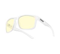 Gunnar Gaming and Computer Eyewear - Intercept, Frame Colour: Crystal, Lens Tint: Amber (Blocks 65% Blue Light & 100% UV Light) - Blue Light Blocking Glasses - Patented lens