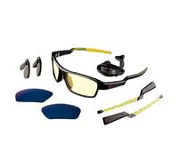 GUNNAR Gaming and Computer Eyewear - Lightning Bolt 360, 6 Siege edition, Lens Tint: Amber (Blocks 65% Blue Light & 100% UV Light) - Blue Light Glasses - Patented lens- Next Generation Esports Glasses