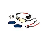 GUNNAR Gaming and Computer Eyewear - Lightning Bolt 360, ESL edition, Lens Tint: Amber (Blocks 65% Blue Light & 100% UV Light) - Blue Light Glasses - Patented lens - Next Generation Esports Glasses