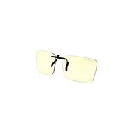 Gunnar Gaming and Computer Eyewear - PARKER Clip On, Amber tint - WITHOUT frame -fits most frames -Blue Light Blocking Glasses, Blocks 65% Blue Light & 100% UV Light - Reduce eye strain/dryness