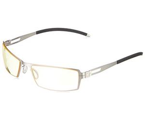 GUNNAR Gaming and Computer Eyewear | Sheadog, Mercury frame, Amber Tint| Blue Light Blocking Glasses | Patented lens, 65% Blue Light Protection, 100% UV Light | Reduce Eye Strain & Dryness