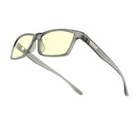Gunnar Gaming and Computer Eyewear | Vertex, Smoke frame, Lens Tint: Amber (Blocks 65% Blue Light & 100% UV Light) | Blue Light Blocking Glasses | Patented lens | Reduce eye strain & dryness