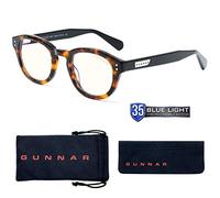 GUNNAR - Gaming and Computer Glasses - Blocks 35% Blue Light - Emery, Tortoise/Onyx, Clear Tint