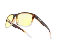 Gunnar Gaming and Computer Glasses | Intercept, Frame Color: Latte/Fade, Lens Tint: Amber (Blocks 65% of Blue Light and 100% UV) | Blue Light Filter | Patented Lens
