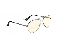 Gunnar Gaming and Computer Eyewear - Maverick, Frame Colour: Gunmetal, Lens Tint: Amber (Blocks 65% Blue Light & 100% UV Light) - Blue Light Blocking Glasses - Patented lens