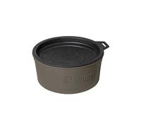 GUNNER Dog Bowl with Spill-Proof Travel Lid - 7.5" x 3.75", 1.3 lb, 7-Cup Capacity, BPA-Free, Rust-Proof, Shock-Resistant, Stackable, Dishwasher Safe, Leak-Resistant Nesting Lid - Gunmetal