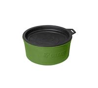 GUNNER Dog Bowl with Spill-Proof Travel Lid - 7.5" x 3.75", 1.3 lb, 7-Cup Capacity, BPA-Free, Rust-Proof, Shock-Resistant, Stackable, Dishwasher Safe, Leak-Resistant Nesting Lid - Green