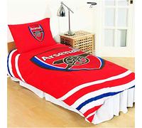 Gunners Official Arsenal FC Reversible Duvet Cover Set (Includes 1 Pillowcase)
