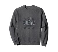 Gunpa Knows Best: Wise Grandfather's Life Lessons Sweatshirt, Adult Unisex, Dark Heather Grey, M