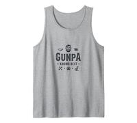 Gunpa Knows Best: Wise Grandfather's Life Lessons Tank Top, Men, Heather Grey, M