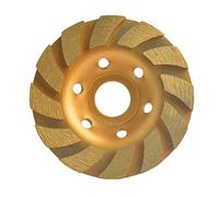 Gunpla 105mm x 22.2mm 4 inch Concrete Turbo Diamond Grinding Disc Wheel 12 Segs Cup Masonry Granite Stone Cutting Heavy Duty Tool for Angle Grinder Plaster Removal