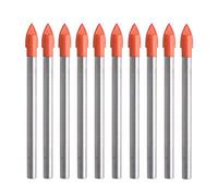 Gunpla 10Pcs Multi-Material Drill Bits Set, Cemented Carbide Masonry Drill Bits for Glass, Plastic, Tile, Concrete, Brick, Wall, Wood and Brick Wall 6mm