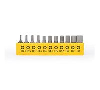 Gunpla 11 Pieces Screwdriver Bits Set Hex Electronic Repair 6.35mm Hex Shank Chrome Vanadium 25mm Tools Hexagon Professional Screw Driver Kit with Storage Rack for Tablet Smartphone PC Watches Laptop