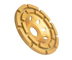 Gunpla 115mm x 22,2mm 4.5 inch Diamond Grinding Disc Double Row Abrasive Cup Wheel Segment Grinder for Concrete Granite Stone Masonry Marble Plastering Removal
