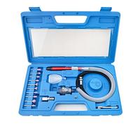 Gunpla 17pcs Micro Air Die Grinder Kit Pneumatic Pencil Die Grinder 1/8 and 3/32 Inch Collet Capacity High Speed Grinding Lightweight Compact Tool Kit for Cleaning Cutting Polishing Welding, 58000 RPM