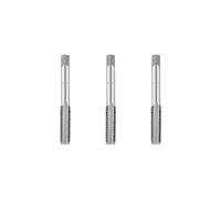 Gunpla 3 Pcs Threading Tap Set Metric Thread Tapping Tool Screw M8X1.0 Alloy Steel Hand Repair Tools with Square End Shank in Plastic Case for 1st, 2nd & 3rd Cut