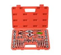 Gunpla Tap and Die Set 40 Pieces Tungsten Alloy Steel Metric Tap and Die Kit Combination for Cutting External and Internal Thread with Storage Case