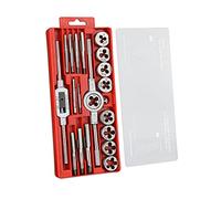 Gunpla UNF and UNC Taps and Dies Set 20 Pieces Tungsten Alloy Steel Tapping and Threading Tool Kit 6NC32-1/2" NC13, Heavy Duty Internal and External Cutting Male Female Threads with Die Holder
