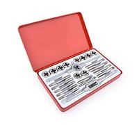 Gunpla UNF and UNC Taps and Dies Set 24 Pieces SAE 1/8-1/2 Inch Tungsten Alloy Steel Tapping and Threading Tool Kit, Heavy Duty Internal and External Cutting Male Female Threads with Die Holder