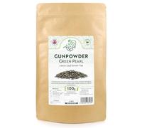 Gunpowder Green Pearl Loose Leaf Green Tea - Chinese Pearl Tea (100g)