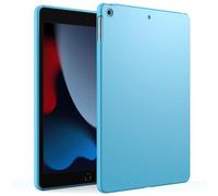 GUNPRIO Blue Case for iPad 10.2-Inch (2021/2020/2019 Models, 9th/8th/7th Generations), Ultra Slim, Soft, Flexible TPU Skin Bumper Back Cover