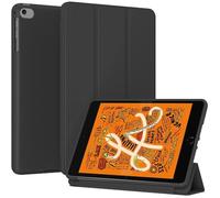 GUNPRIO Case for iPad mini 5/4/3/2/1 7.9 Inch - Slim Lightweight Durable Trifold Stand Cover, Supports Auto Wake/Sleep, Black