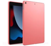 GUNPRIO Red Case for iPad 10.2-Inch (2021/2020/2019 Models, 9th/8th/7th Generations), Ultra Slim, Soft, Flexible TPU Skin Bumper Back Cover