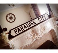 Guns and Roses Inspired Paradise City Street Sign Appetite For Destruction