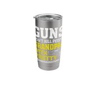 Guns Don't Kill, Grandpas with Pretty Granddaughters Do Stainless Steel Insulated Tumbler