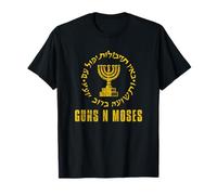 Guns N Moses Israel Israeli Secret Service Menorah Tel Aviv T-Shirt