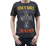 Amplified T-Shirt Guns N Roses-Appetite for Destruction, Gray (Charcoal Cc), S