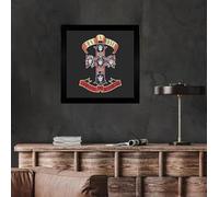 Guns N' Roses Appetite for Destruction Album cover, poster, wall art. Print or Fully Framed Available. Actual size of original Vinyl Covers. (Framed)