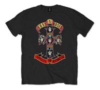 Guns N' Roses - Appetite For Destruction T-Shirt for Boys/Girls (5-6 Years) (Black), Black/White, 5-6 Years