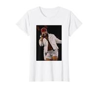 Guns N Roses Axl Rose Freddie Mercury Tribute 1992 T-Shirt, Women, White, X-Small