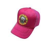 Guns N' Roses Baseball Cap Classic Band Logo Official Pink Trucker One Size