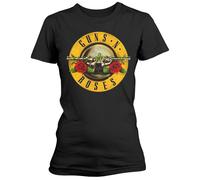 Guns N Roses Bullet Logo Black Womens T-shirt Medium