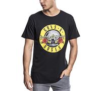 Guns N Roses Classic Logo Men's Crew Neck T-Shirt, Colour Black, Size XS to XXXL, Men, MT346, Black, XL
