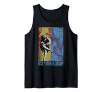 Guns 'n' Roses Double Illusion Rock Music Band Tank Top, Men, Black, Small