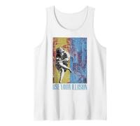 Guns 'n' Roses Double Illusion Rock Music Band Tank Top, Men, White, Small