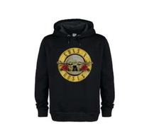 Guns N Roses Drum Amplified Black Large Hoodie Sweatshirt