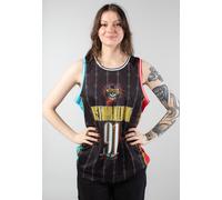 Amplified Men's Basketball Jersey Guns N' Roses Dust'N'Bones Mesh 100% Polyester XXL Black/Red/Blue